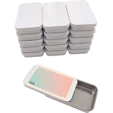 sliding lid metal box lip gloss|Amazon.com: Cubic Ape Slide Top Tin Containers for Lip Balm, .